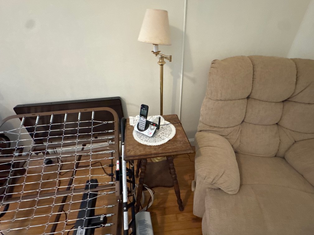 Side Table, Floor Lamp