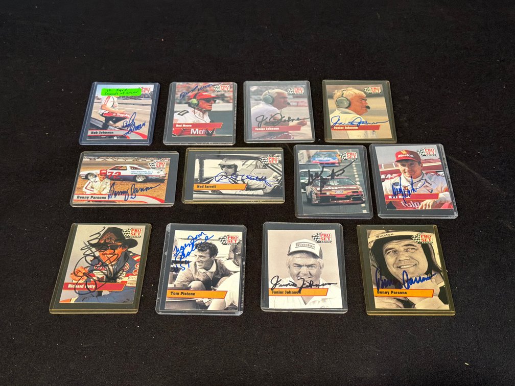 Pro Set Racing Autographed Trading Cards