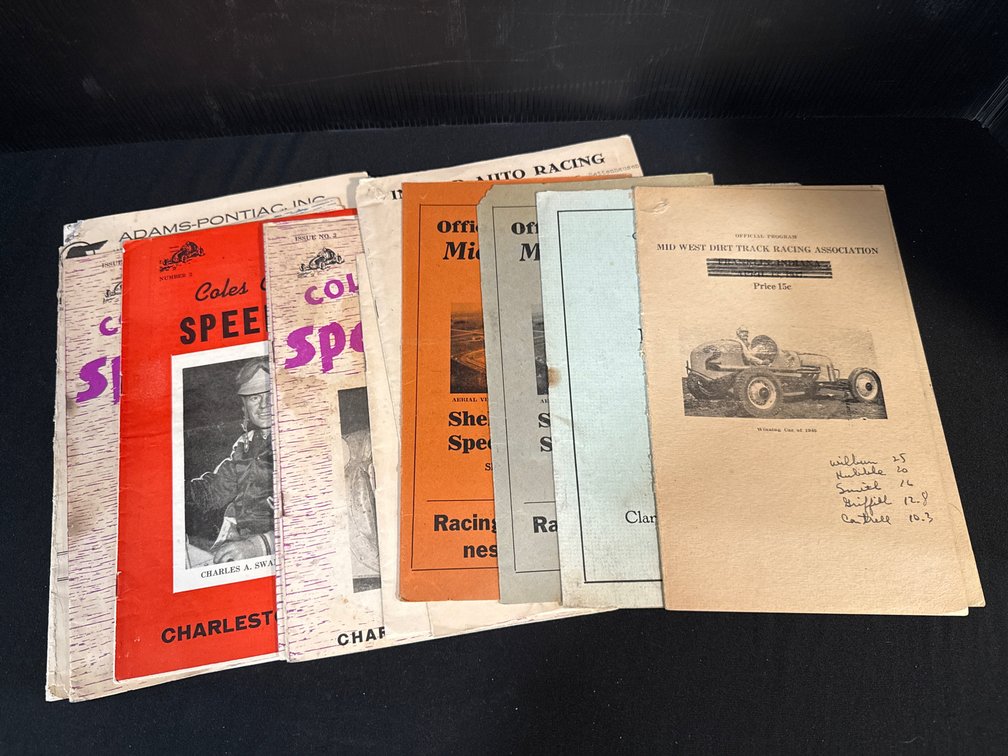 Auto Racing Programs and Score Cards