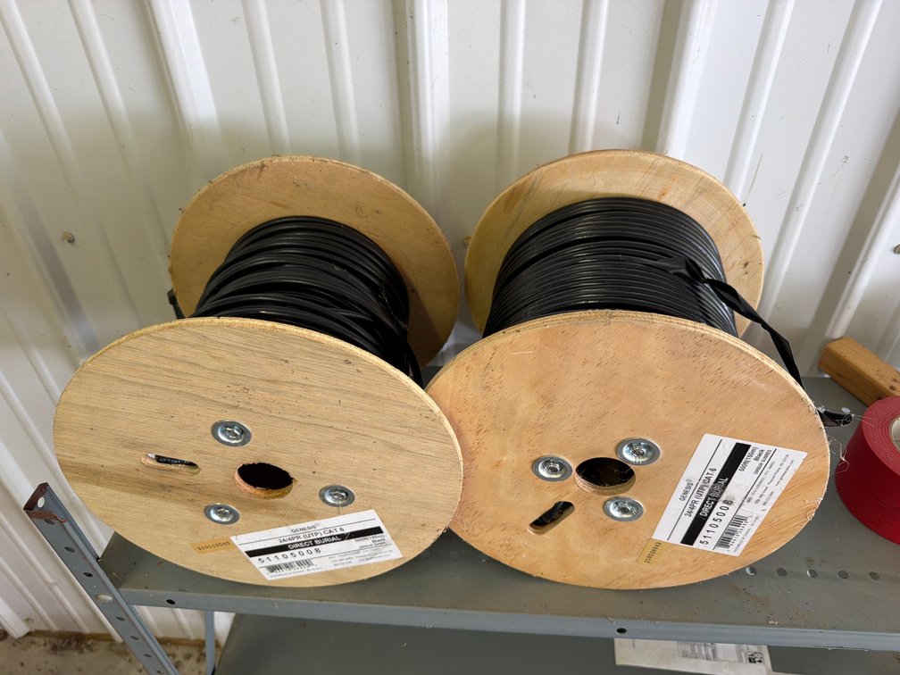 Genesis 51105008 CAT 6 Direct Burial Cable Spools