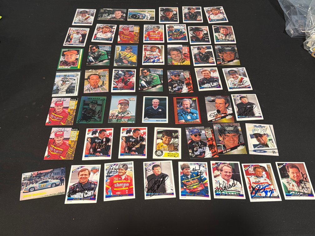 Autographed NASCAR Racing Trading Cards