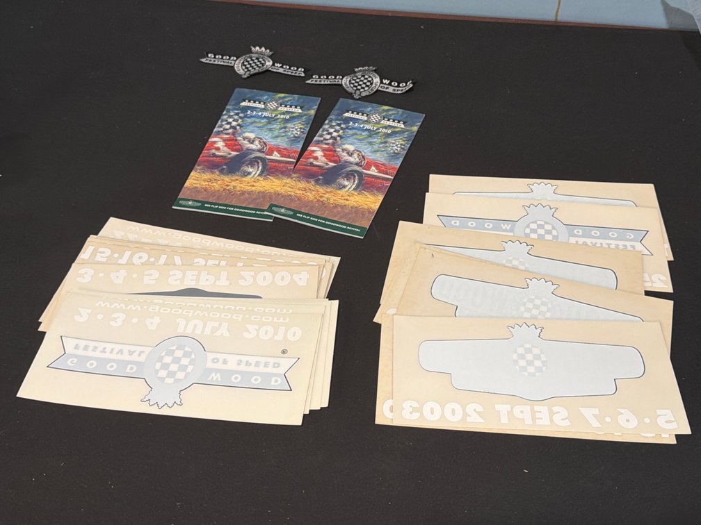 Goodwood Festival of Speed Patches, Decals, and Event Cards
