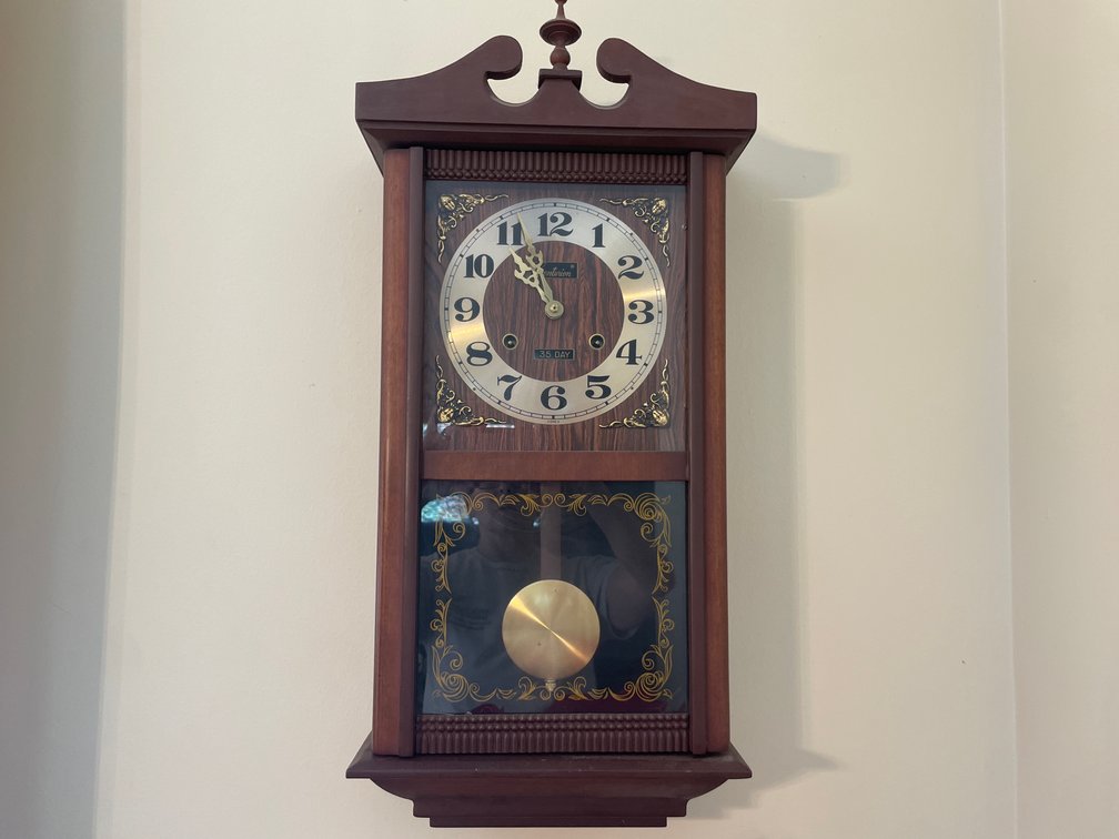 Centurion 35-Day Wood Pendulum Wall Clock