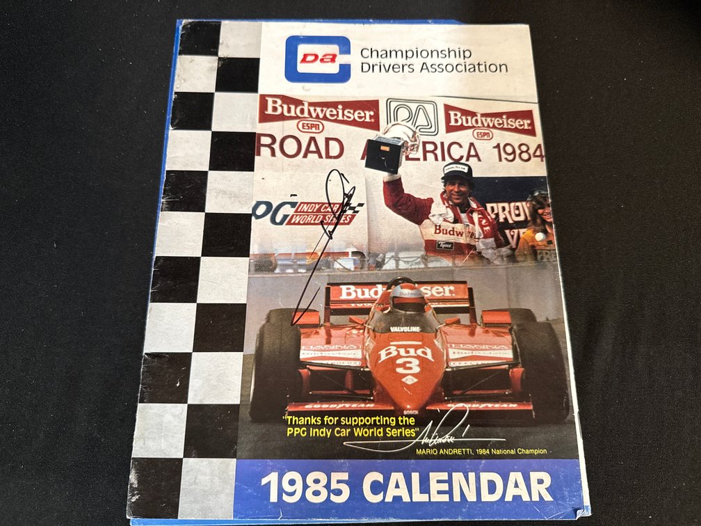 1985 Championship Drivers Association Autographed Racing Calendar