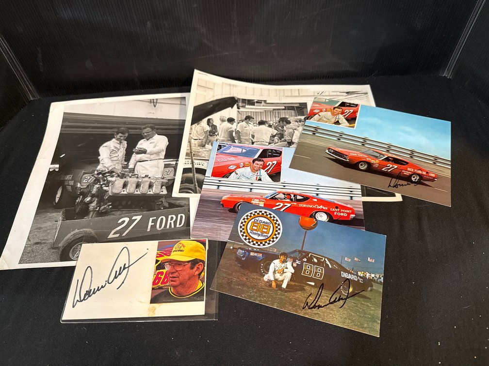 Donnie Allison Autographed Cards and NASCAR Photographs