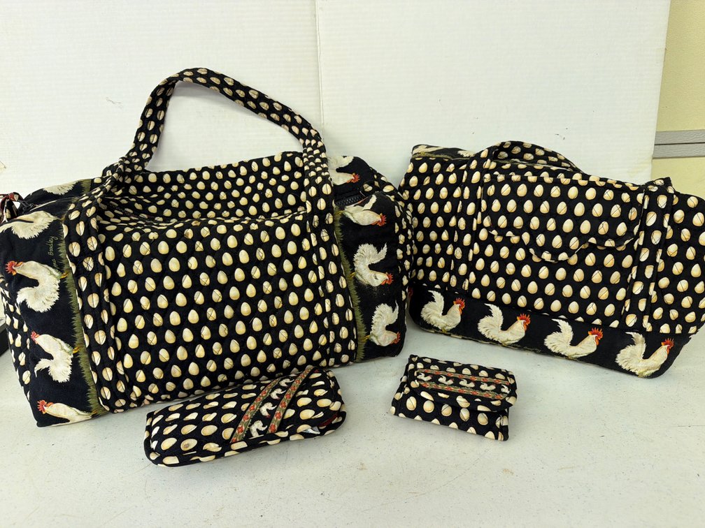 Vera Bradley Rooster Print Quilted Bags and Accessories