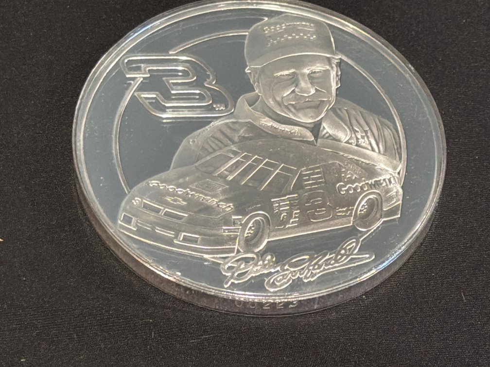Dale Earnhardt Commemorative Silver-Tone Medallions
