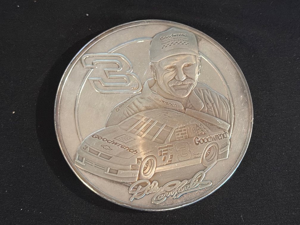 Dale Earnhardt One Pound Proof Commemorative Medallion