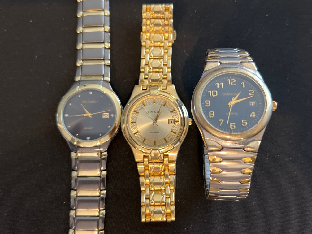 Embassy Two-Tone & Gold-Tone Quartz Wristwatches
