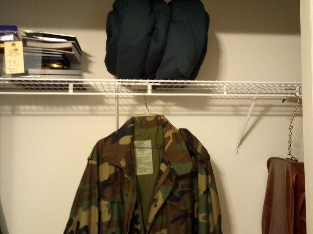 Army Jacket and Sleeping Bag