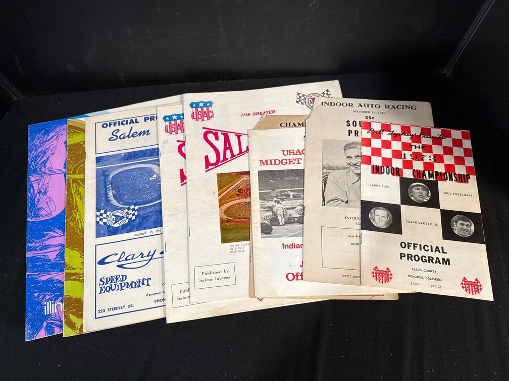 Auto Racing Programs and Souvenir Booklets
