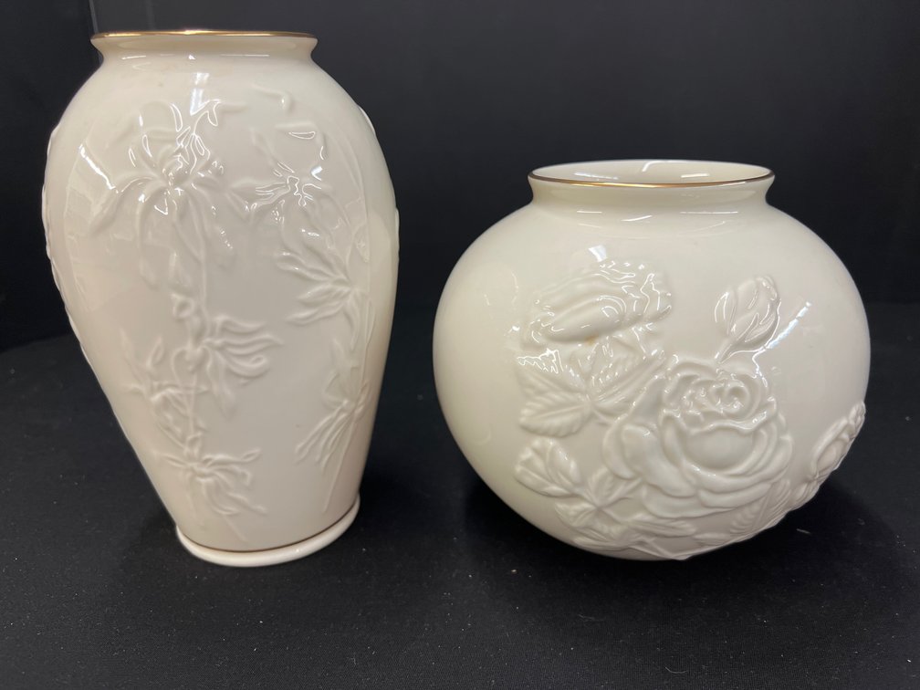 Lenox Masterpiece and Forever Roses Porcelain Vases