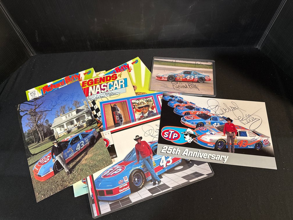 Richard Petty Autographed Photos, Cards, and Comic Books