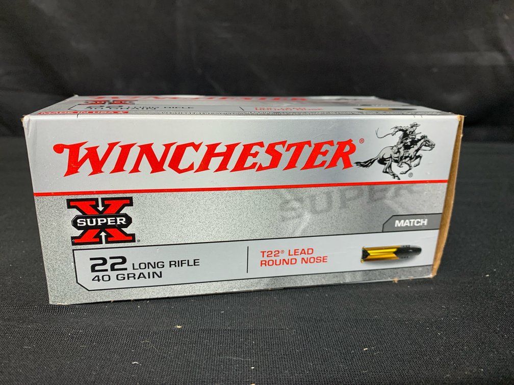 Winchester Super X Super Match 22 Long Rifle Ammunition Box