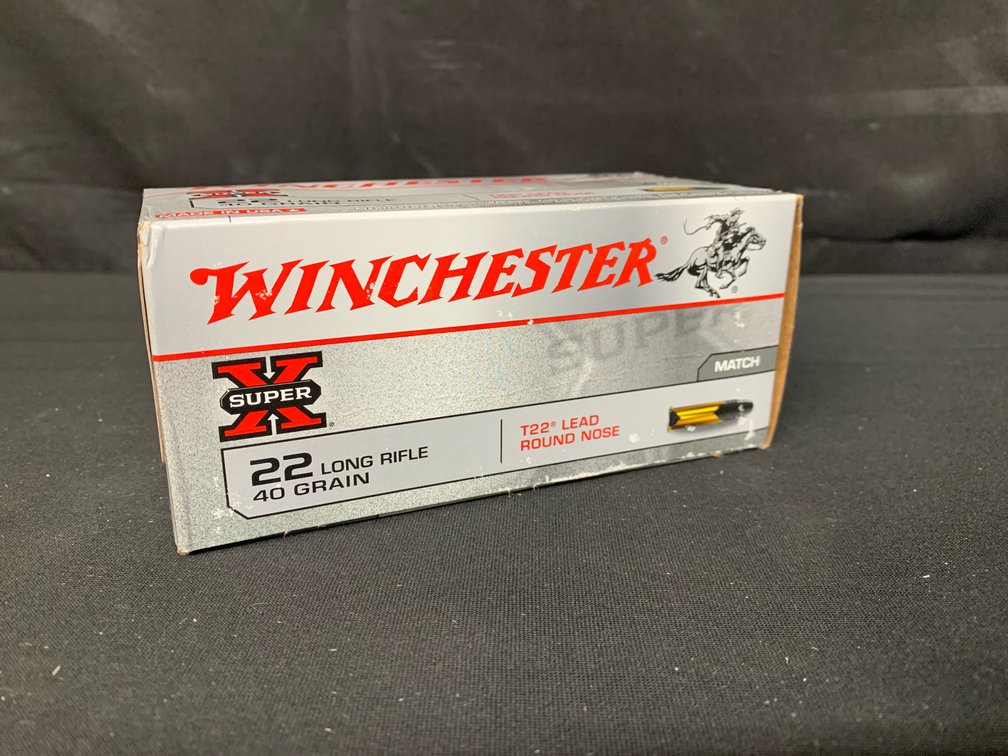 Winchester Super X T22 22 Long Rifle Ammunition Box