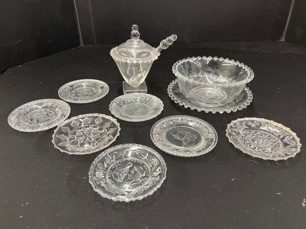 Pressed Glassware and other items