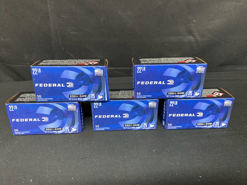 Federal .22 LR Small Game No. 12 Bird Shot Ammunition