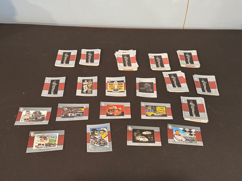 9 Sets of Sam Bass Dale Earnhardt Racing Trading Cards