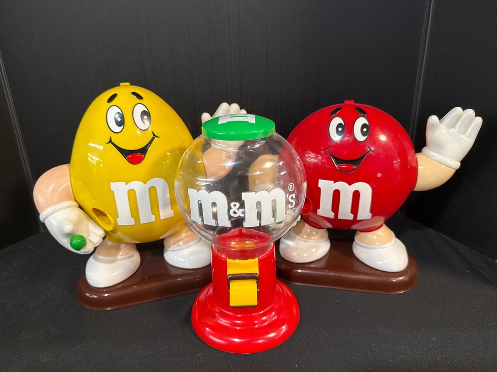 M&M's Plastic Character and Globe Candy Dispensers