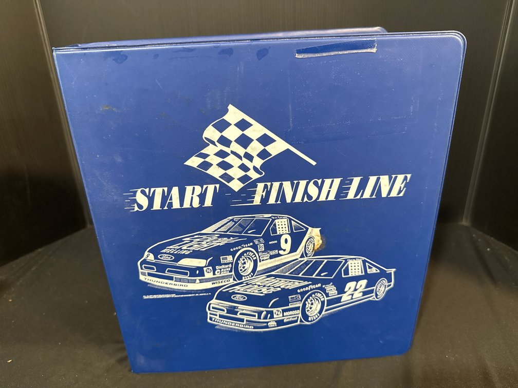 NASCAR Binder, Promotional Photographs, and Racing Sheets