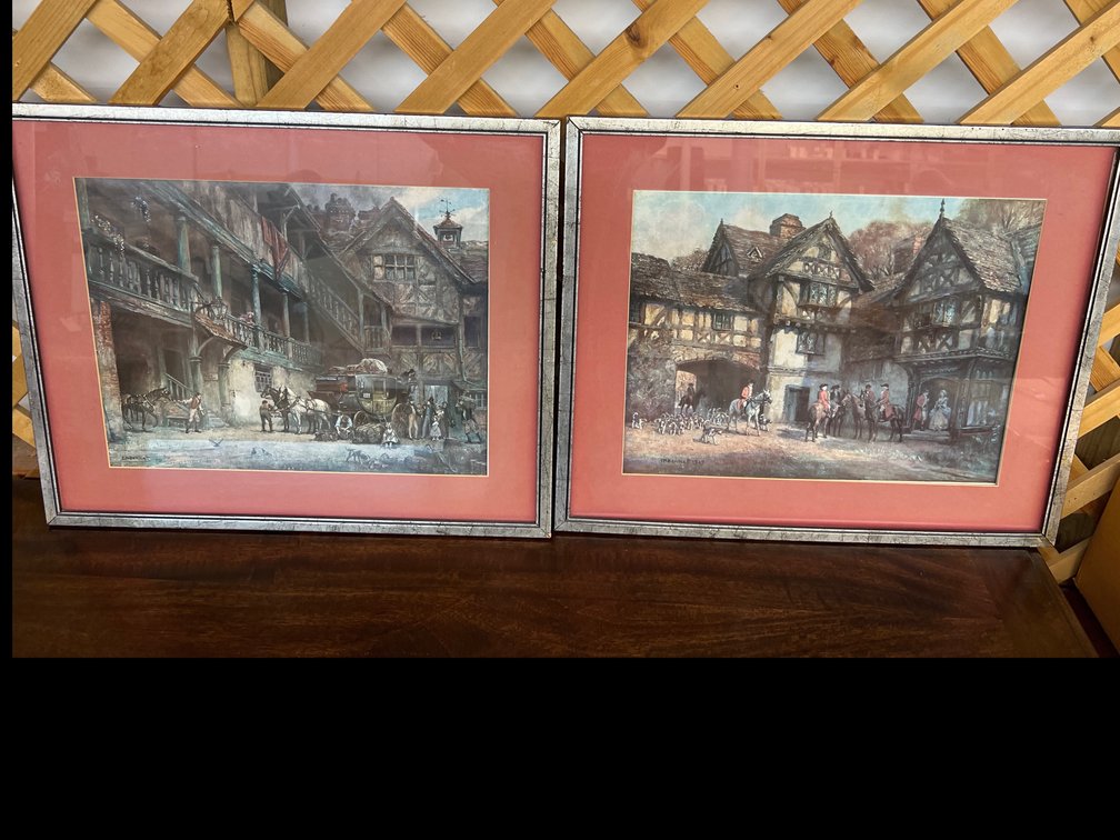 F.M. Bennett Framed Coaching and Hunt Prints