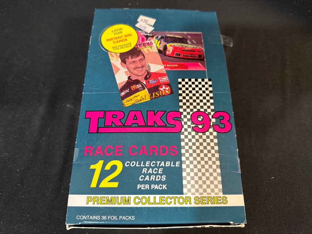 Traks 93 Race Cards Premium Collector Series Display Box