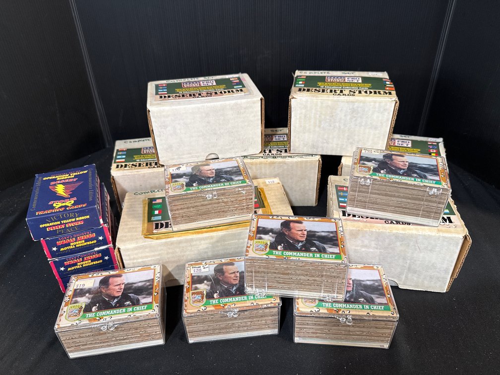 Desert Storm Trading Card Sets and Cases