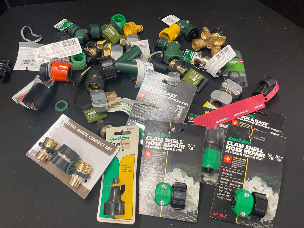 Garden Hose Repair Fittings, Connectors, and Nozzles
