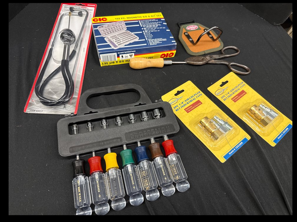 Nutdriver Set, Couplers, and Tools