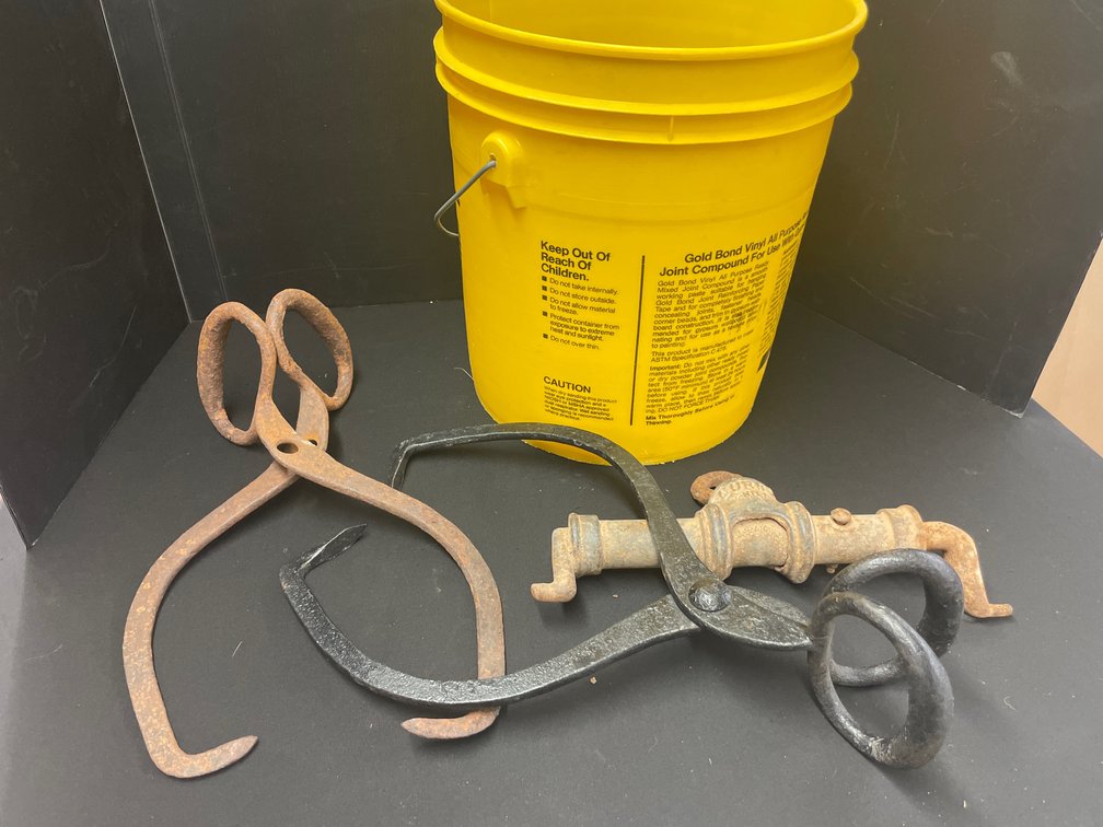 Forged Iron Ice Tongs
