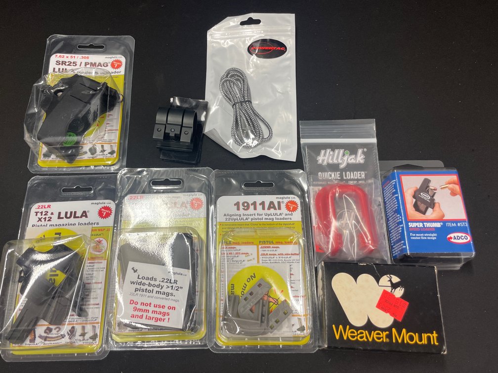 Magazine Loaders, Weaver Mount, and Firearm Accessories