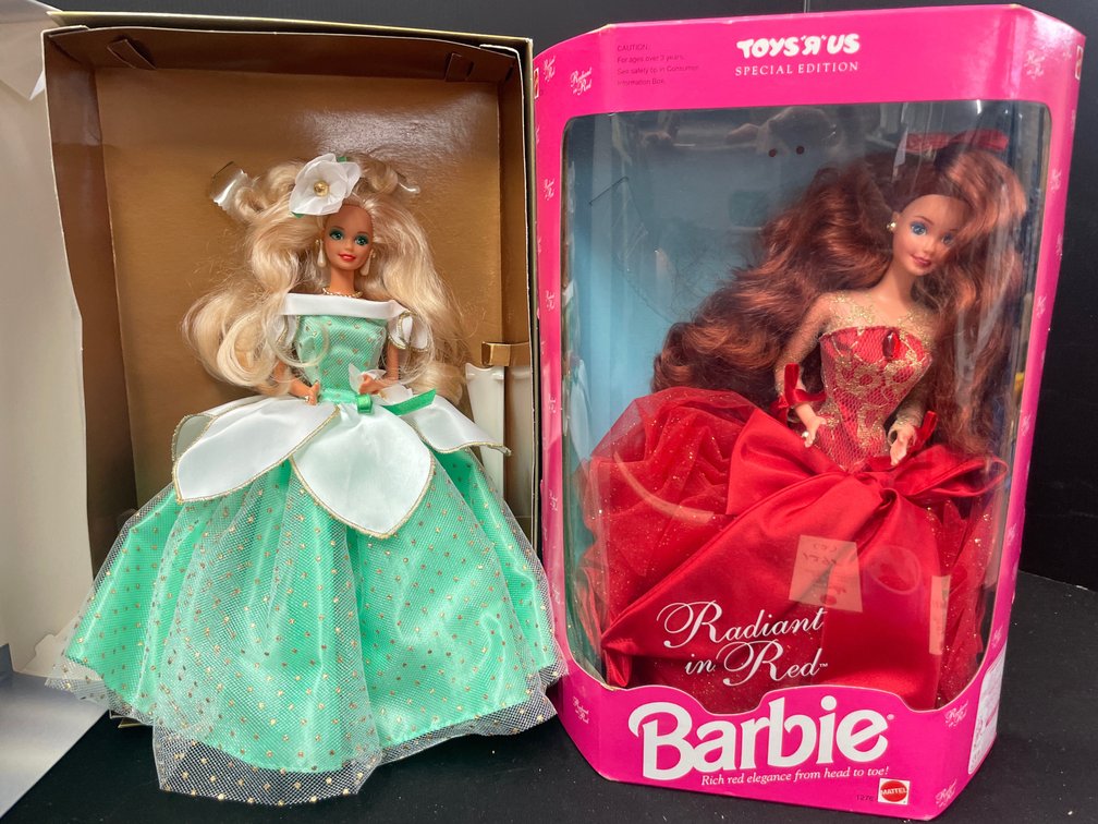 Mattel Barbie Radiant in Red and Blossom Beautiful Dolls