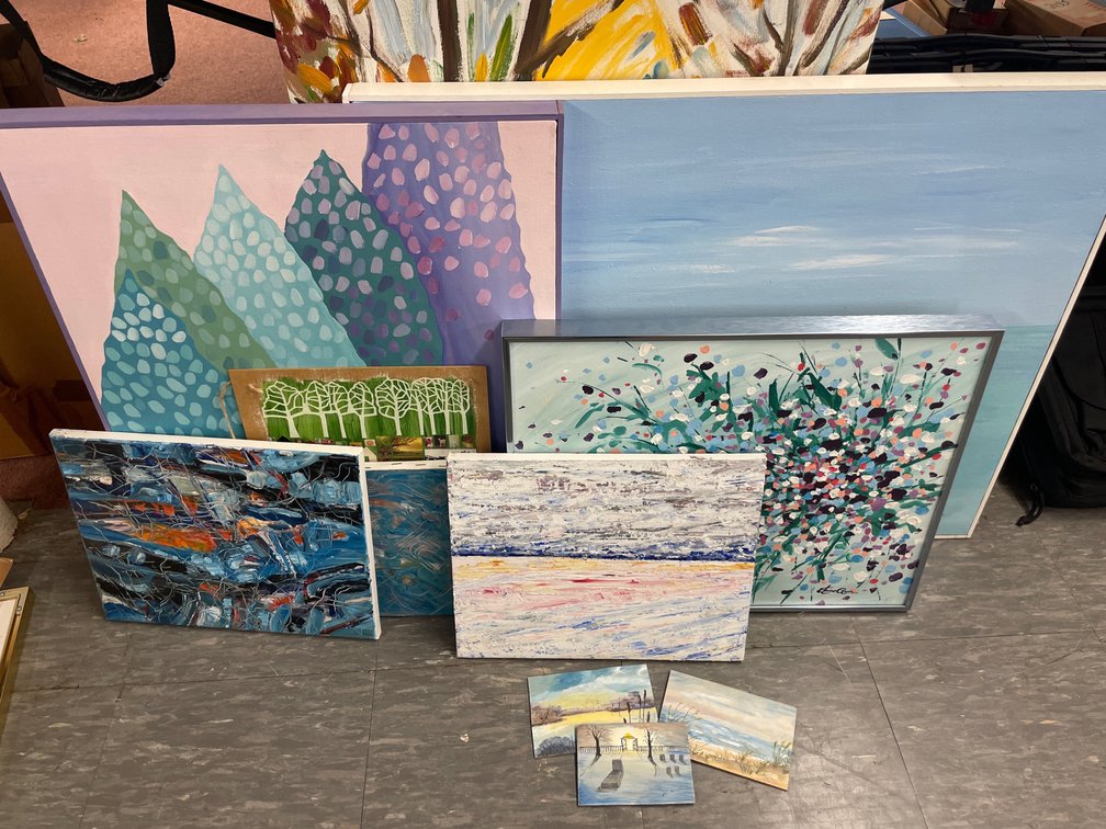 Original Paintings on Canvas and Board