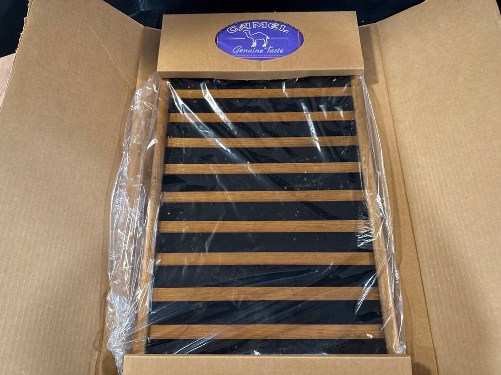 Camel Slotted Wooden Display Rack and Match Box