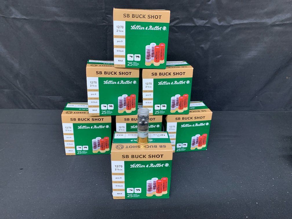Sellier & Bellot SB Buck Shot 12 Gauge 00 Buckshot Ammunition