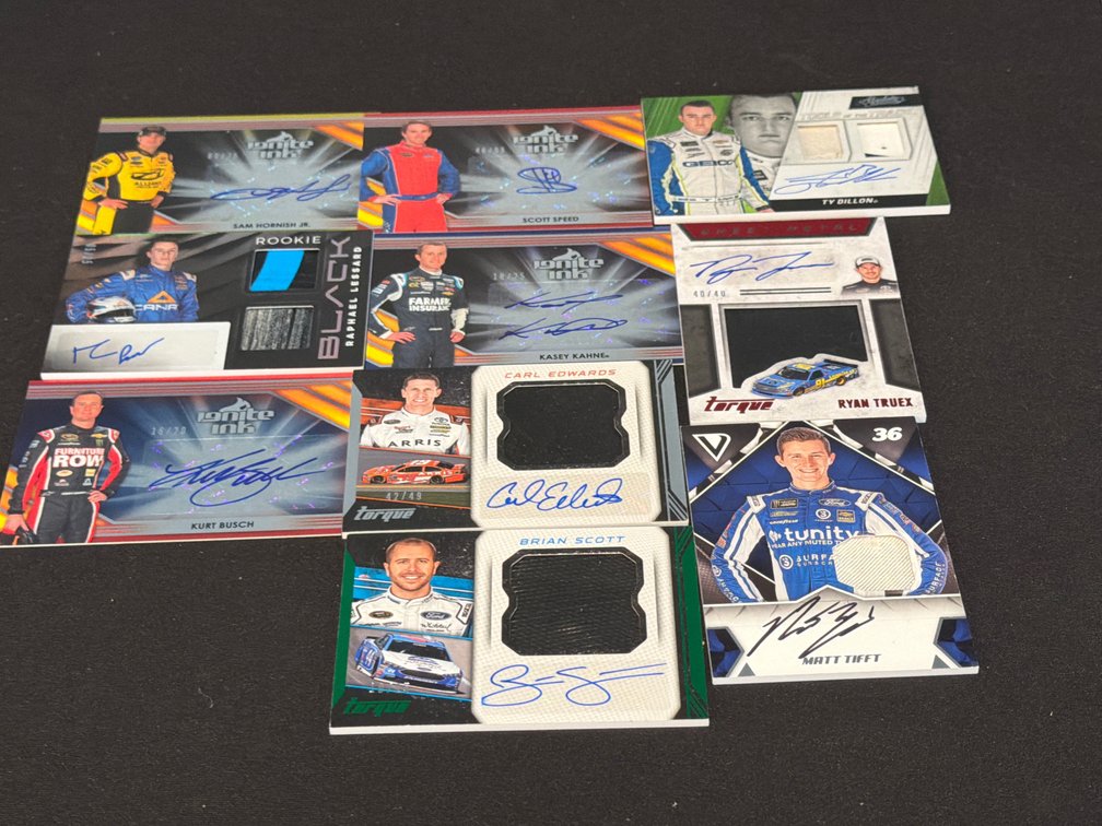 NASCAR Autograph and Memorabilia Trading Cards