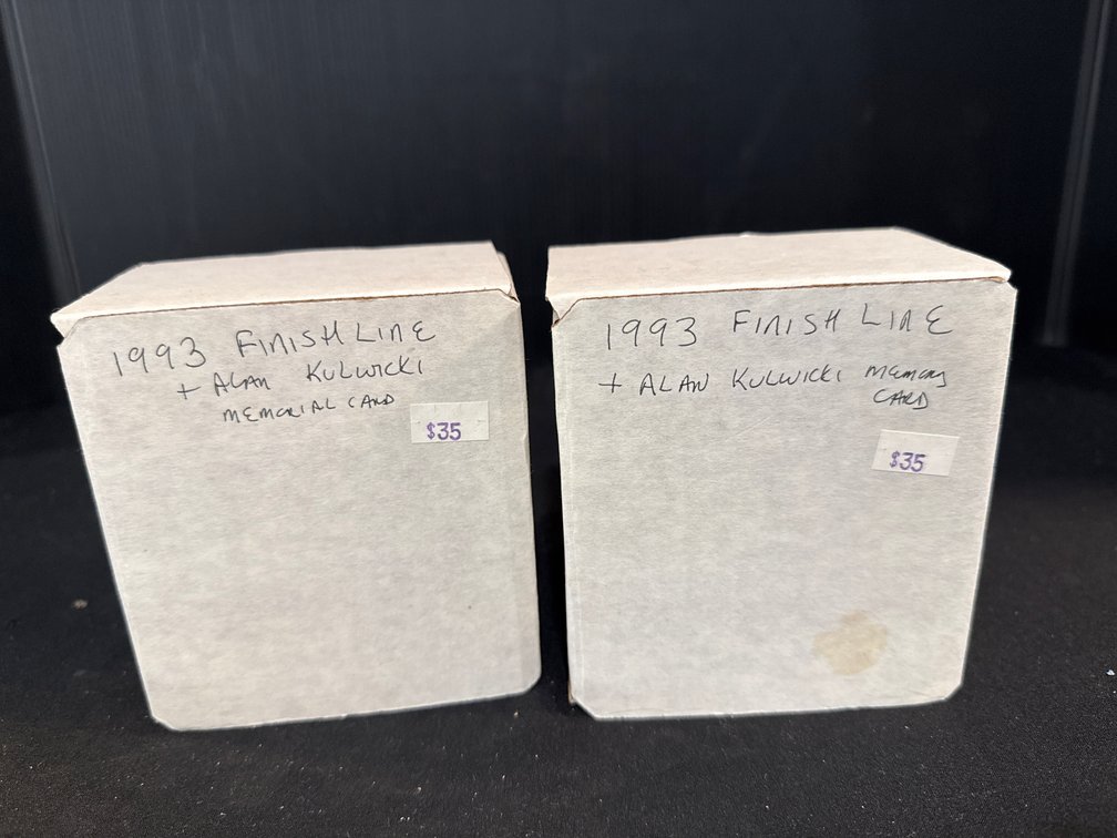 1993 Finish Line NASCAR Trading Cards in Two Storage Boxes