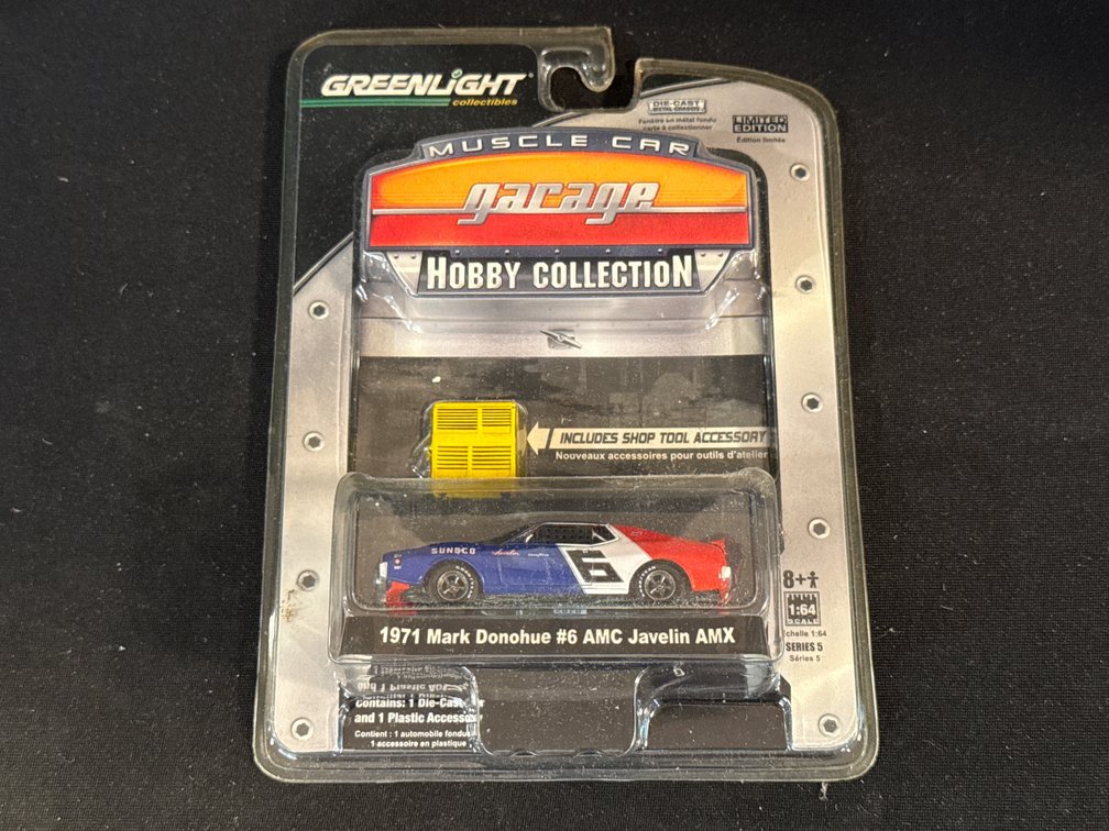 Greenlight 1971 Mark Donohue #6 AMC Javelin AMX Die-Cast Car