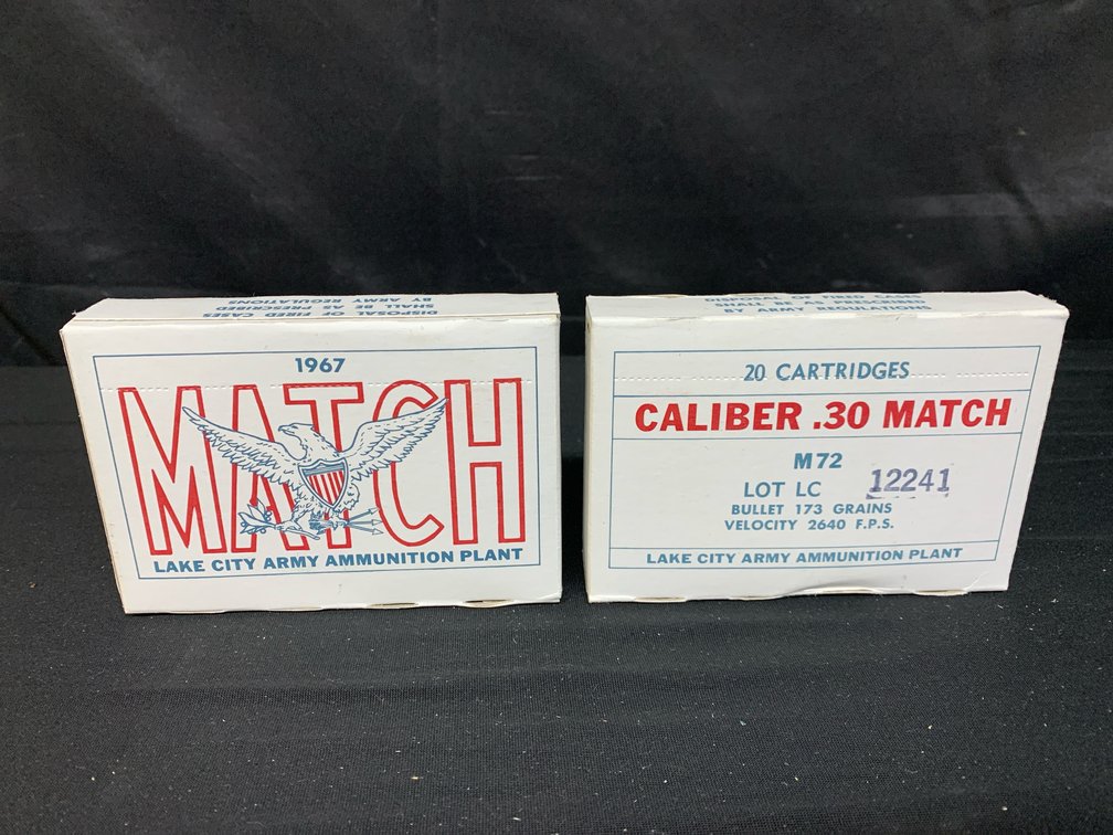 Lake City Army Ammunition Plant Caliber .30 Match M72 Boxes
