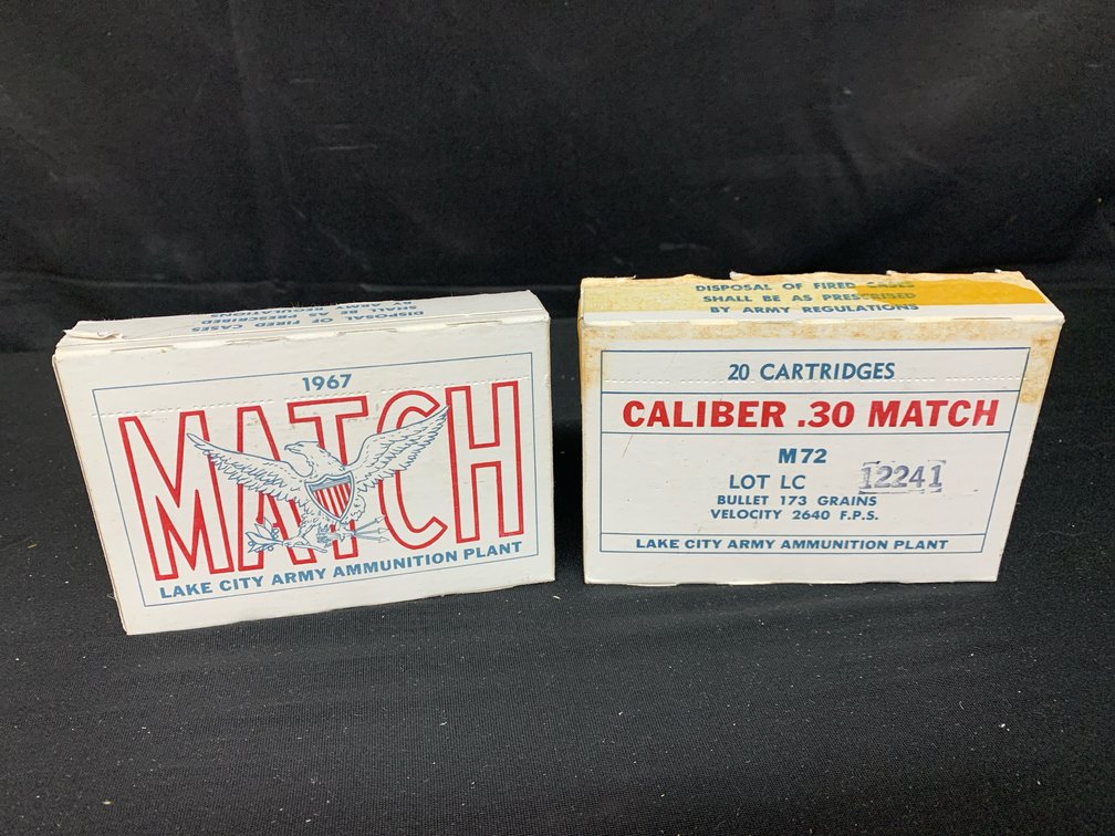Lake City 1967 Caliber .30 Match M72 Ammunition Boxes