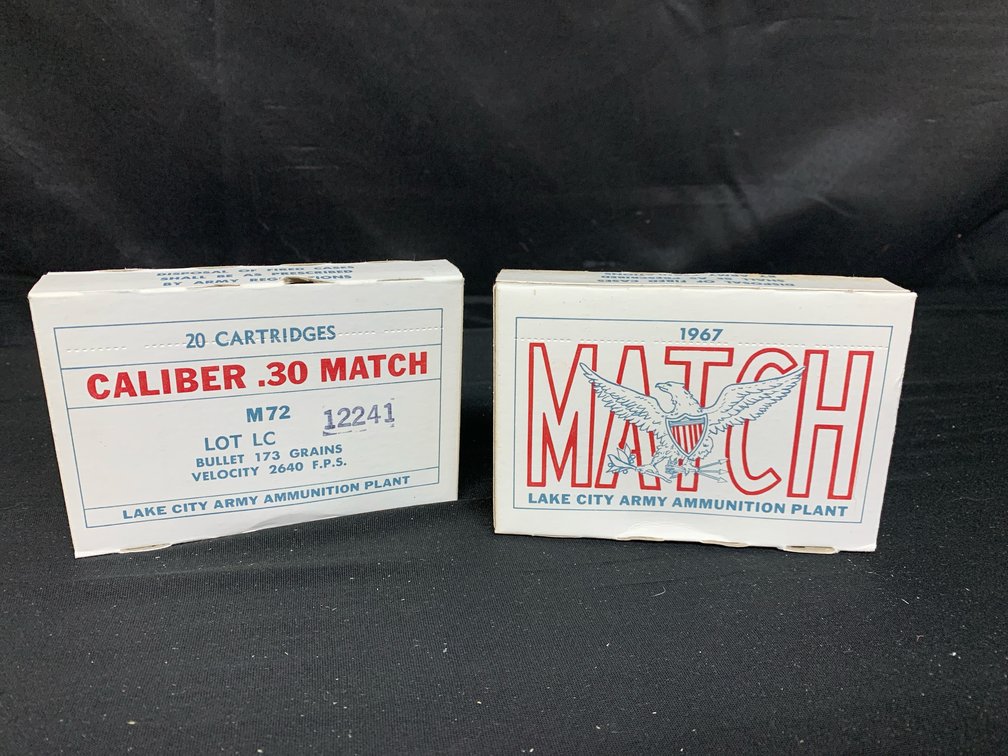 Lake City Army Ammunition Plant Caliber .30 Match M72 Cartridges