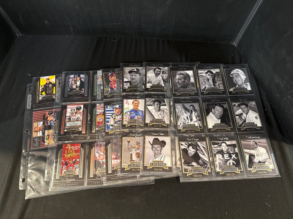 Press Pass Legends NASCAR Serial-Numbered Trading Cards
