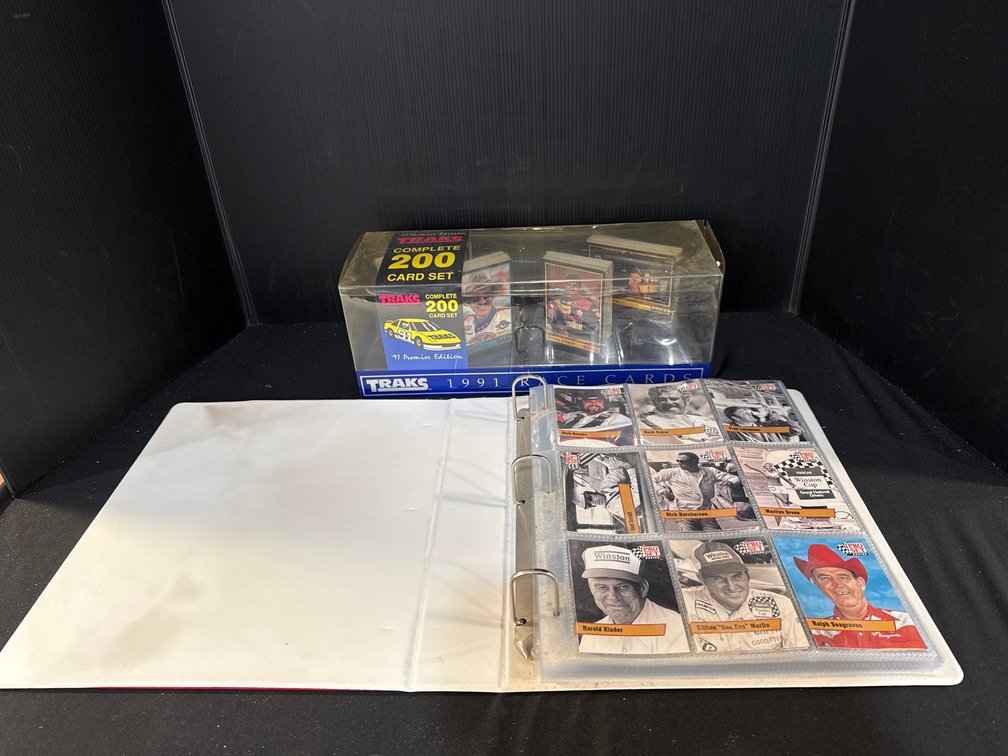 1991 Pro Set Traks Complete NASCAR Collector Binder