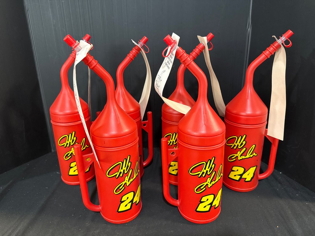 Jeff Gordon 24 Plastic Fan Fueler Containers and Steins
