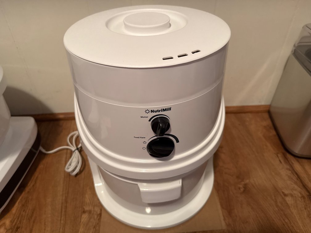NutriMill Electric Grain Mill with Booklet