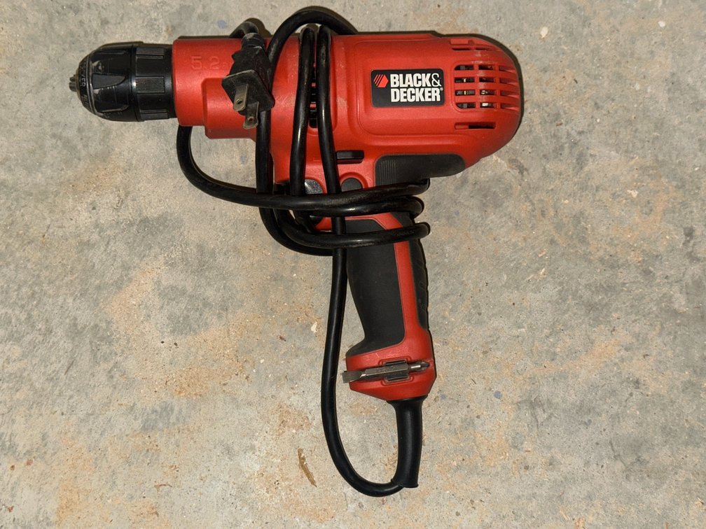 Black & Decker DR260 3/8 In. Corded Drill with Tool Bag