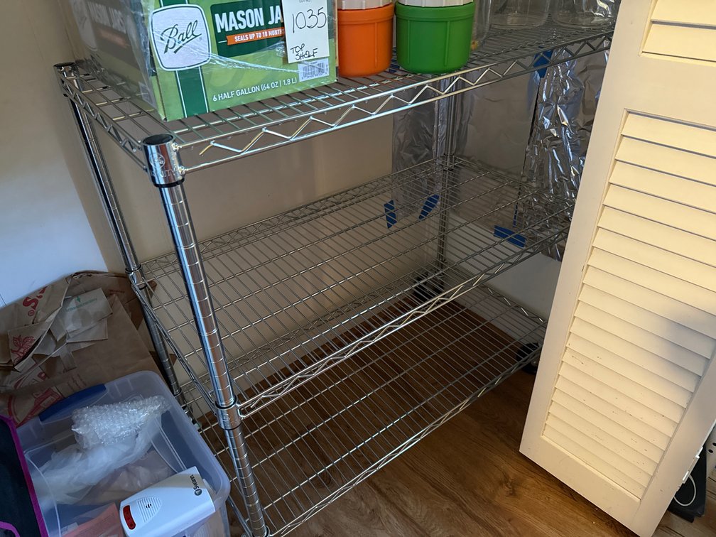 Chrome Wire Shelving Cart