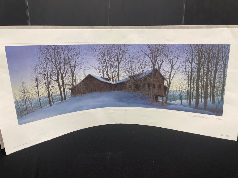 Ward H. Nichols Brushy Mountain Blues Signed Offset Lithograph
