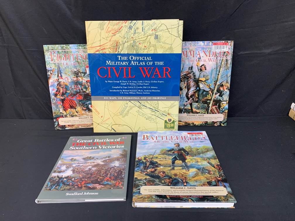 Civil War History Books and Military Atlas