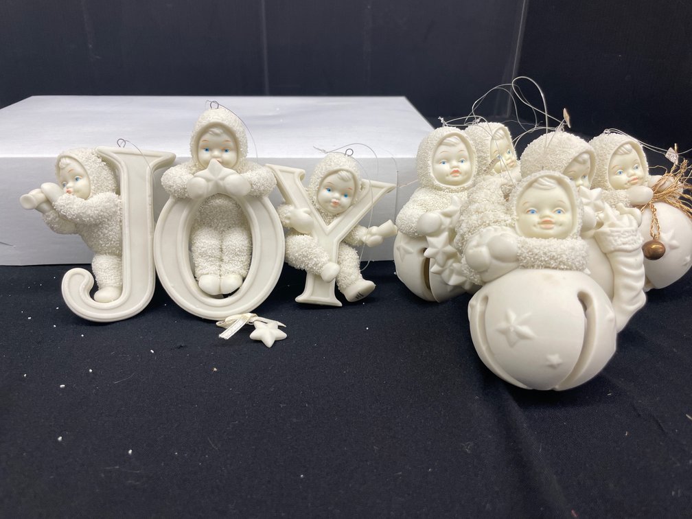 Department 56 Snowbabies Bisque Porcelain Ornaments